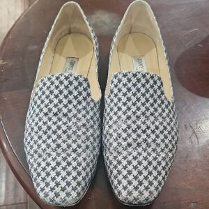 Jimmy Choo Glitter Houndstooth Loafers